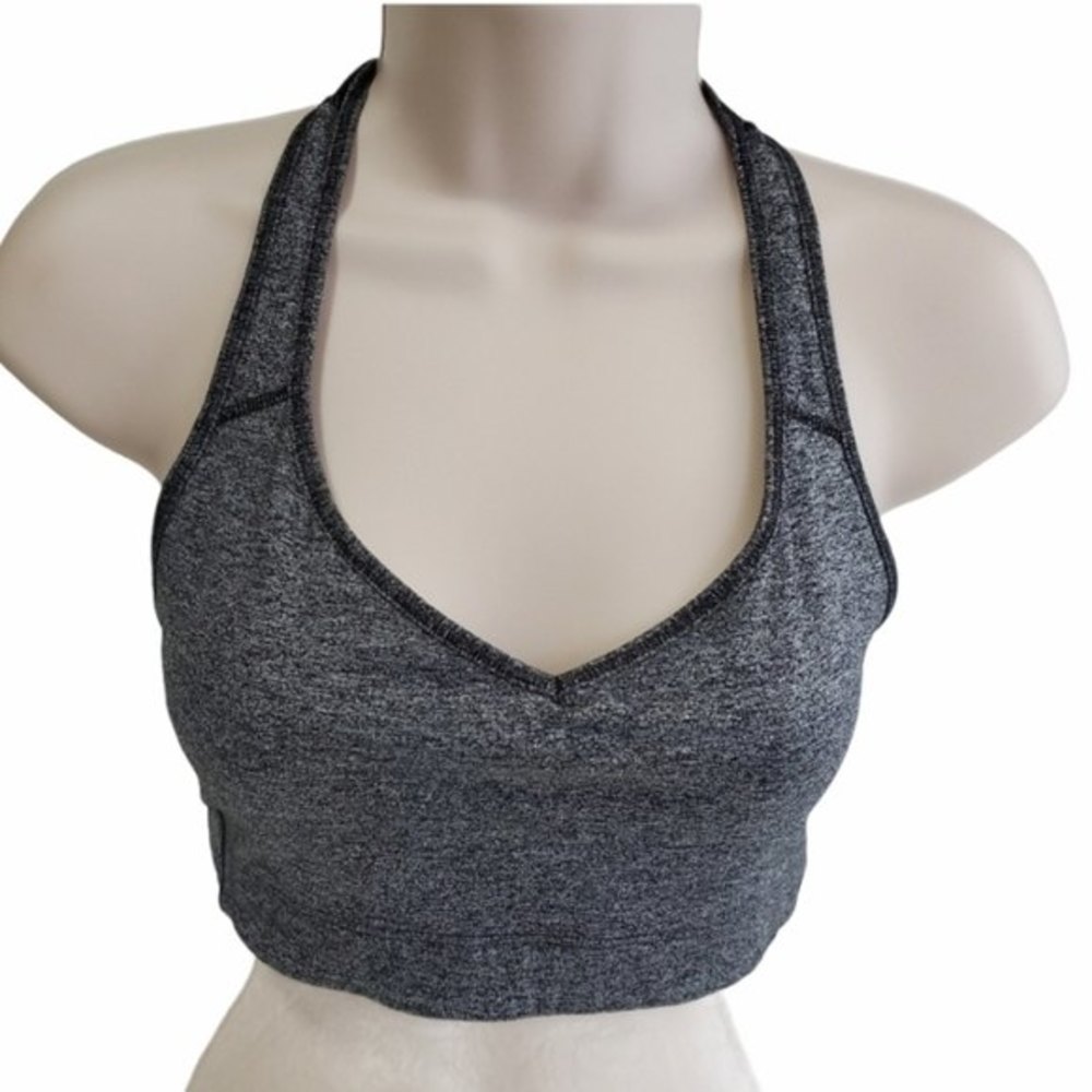 Victoria's Secret VSX Sport bra Size S/P Gray Racer Back *